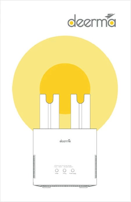 Tharëse këpucësh Deerma DEM-HX10W, e bardhë