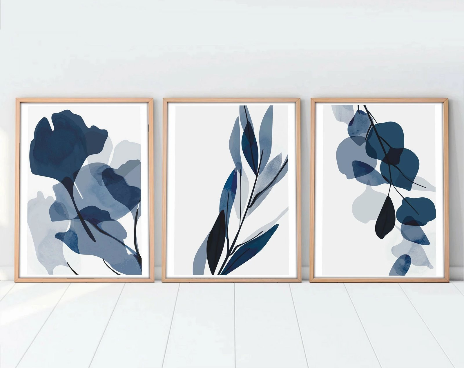 Pikturë dekorative me kornizë, MDF, set prej 3 copash, Wallity Huhu207, 50x70cm