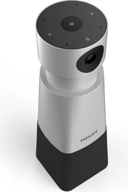 Kamerë konferencash Philips PSE0550/00 me mikrofon të integruar, 4K, Full HD, USB, e zezë/argjendtë Kamerë konferencash Philips PSE0550/00 me mikrofon të integruar, 4K, Full HD, USB, e zezë/argjendtë