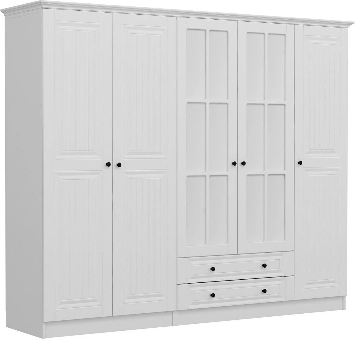 Dollap për dhomë gjumi, ngjyrë e bardhë, Skye Decor, Kale - 4782