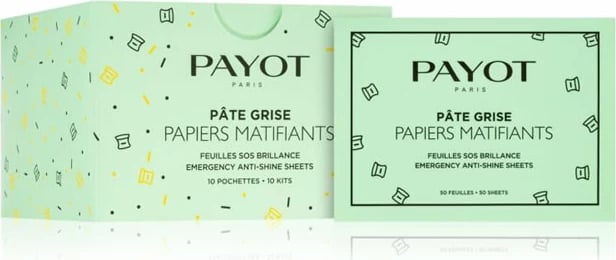 Letra matifikuese për fytyrë Payot Pâte Grise SOS Matifying Papers Gloss, 10x50 fletë
