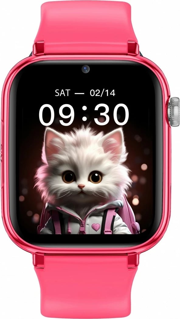 Smartwatch Maxcom FW59 Kiddo për fëmijë, 4G, 1.84", 192 MB, Rozë