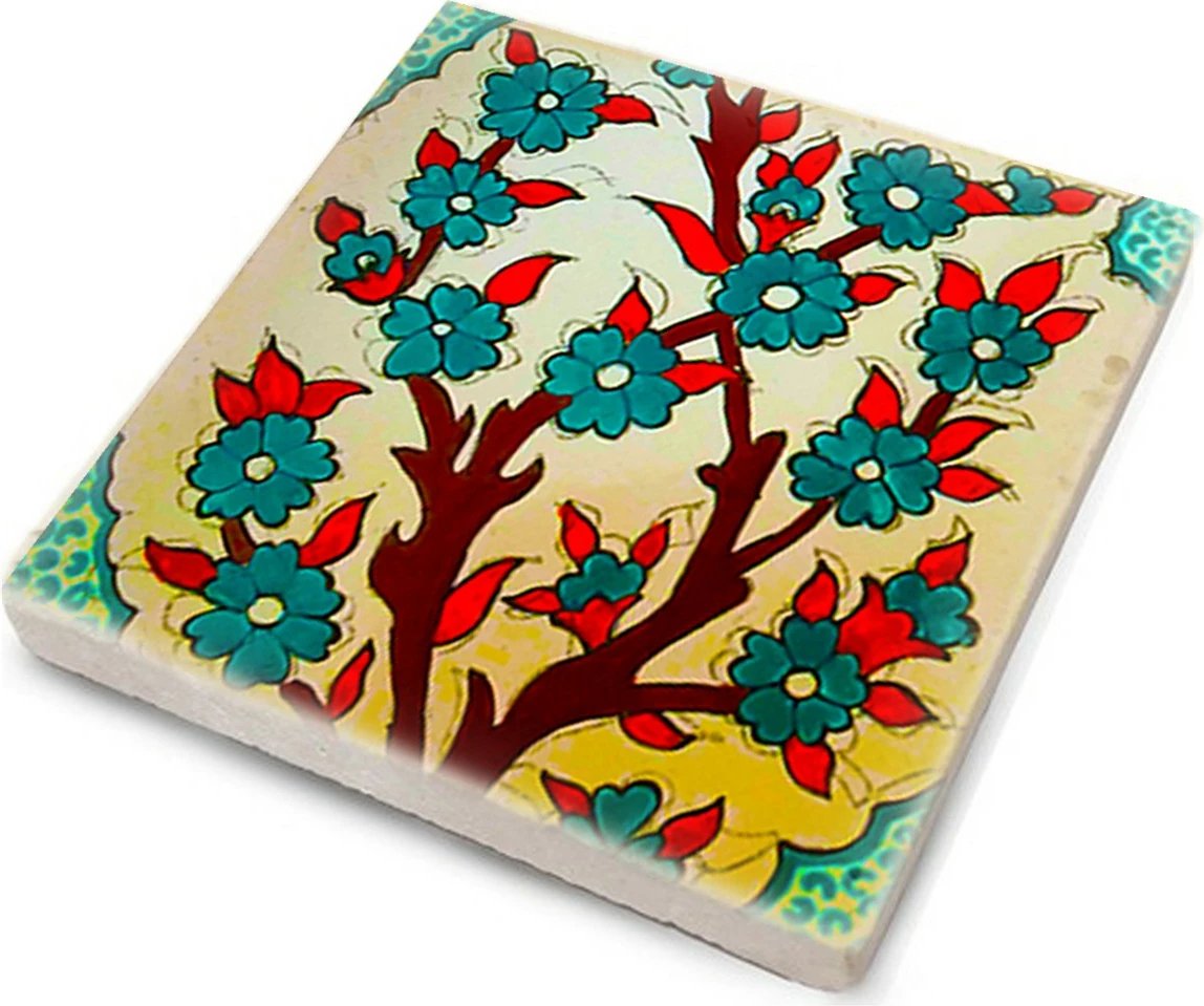 Set nënshtruesish për gota, gur natyral, shumëngjyrësh, 4 copë, TBA7436502315305