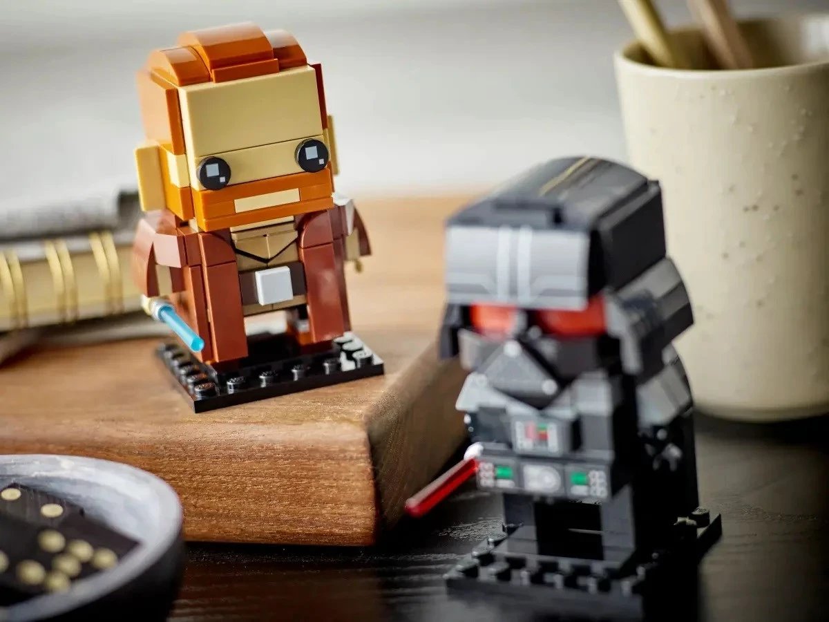 Set LEGO BrickHeadz Star Wars 40547 Obi-Wan Kenobi dhe Darth Vader