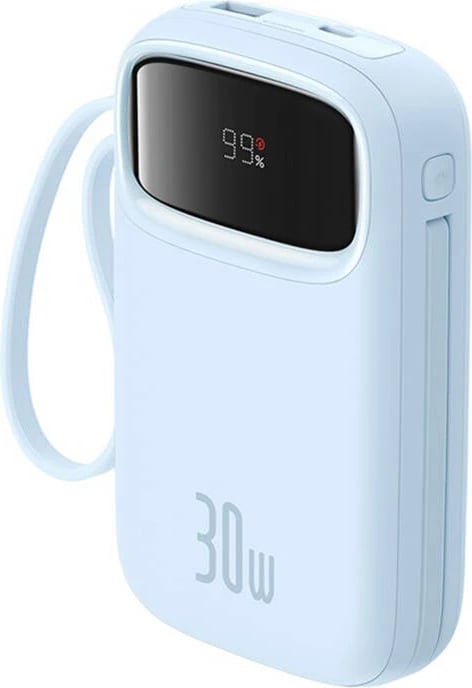 Powerbank Baseus QPow 2, 10000mAh, 30W, 2xUSB-C, kaltër