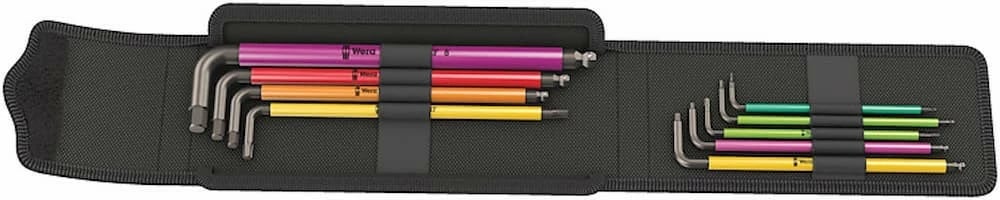 Set çelësa L Wera 05004173001, 9 copë, me mbështjellës plastik, me kuti ruajtje