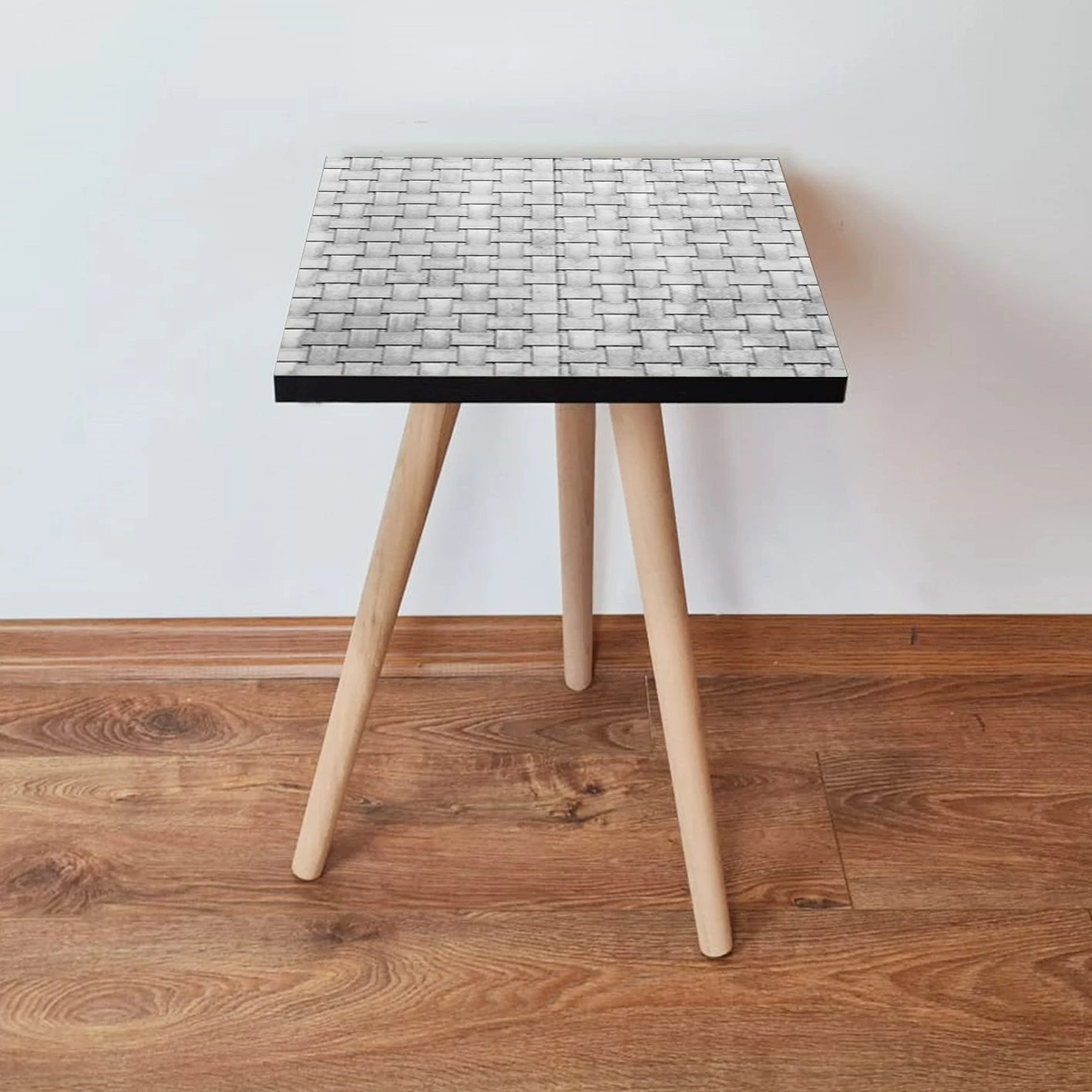 Tavolinë anësore, ngjyrë gri dhe e bardhë, Skye Decor, Shp373