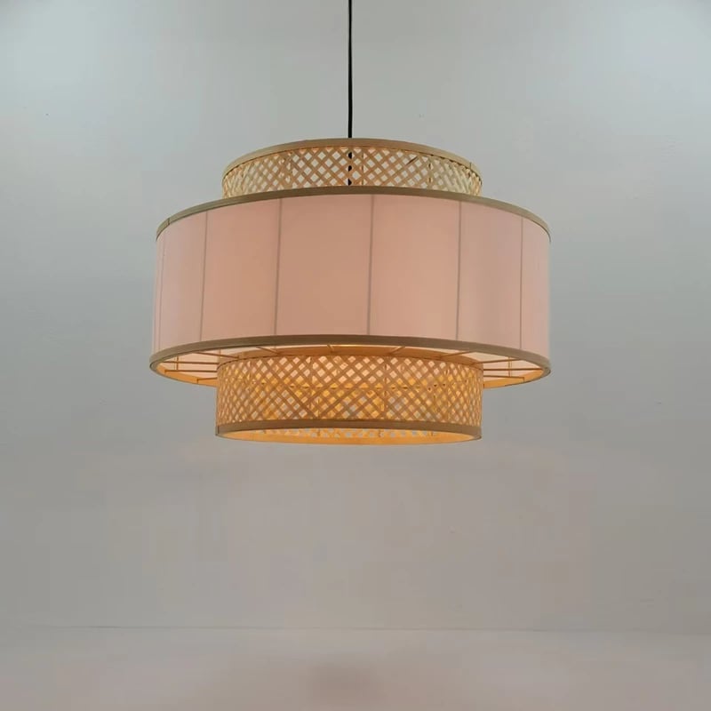 Dritë tavani Certy Inart E27 bambu ngjyrë natyrale D50χ33cm Dritë tavani Certy Inart E27 bambu ngjyrë natyrale D50χ33cm