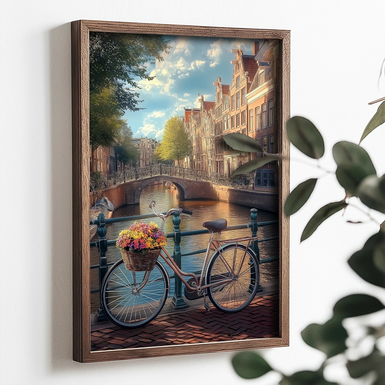 Pikturë dekorative me kornizë MDF, Wallity, TUN102-XL, shumëngjyrëshe, 50x70x3.5cm