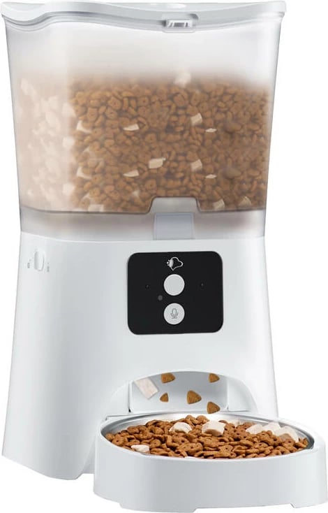 Shpërndarës ushqimi smart Petsuper PF02-2, 3L, i bardhë