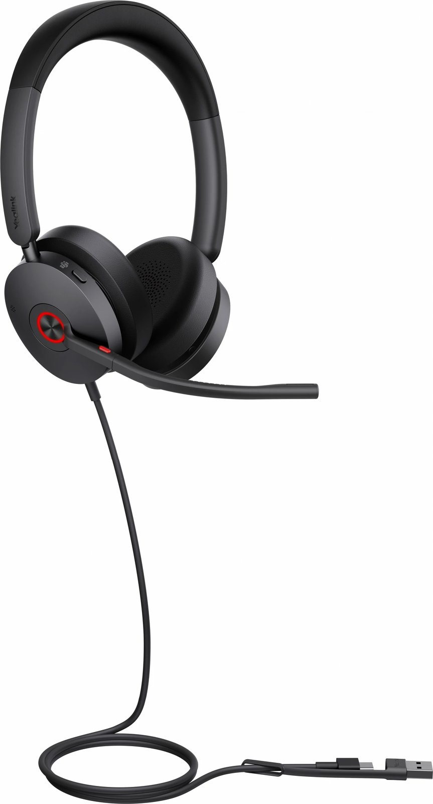 Kufje Yealink UH48 Dual Teams, USB-C/A, noise canceling, e zezë