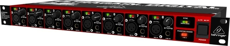 Interface audio Behringer ADA8200, 8 kanale, 24-bit DSP, 48 kHz, i zi