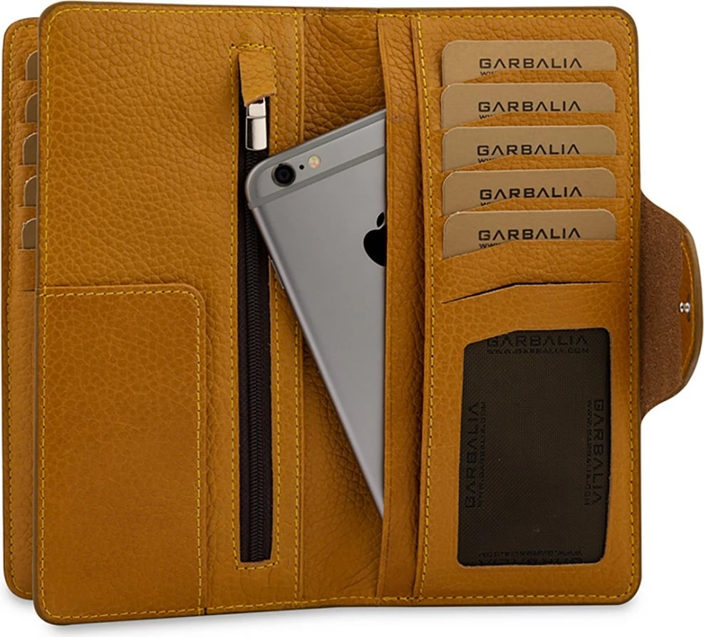 Portofol unisex Zoozie Bags, ngjyrë mustard, Martha
