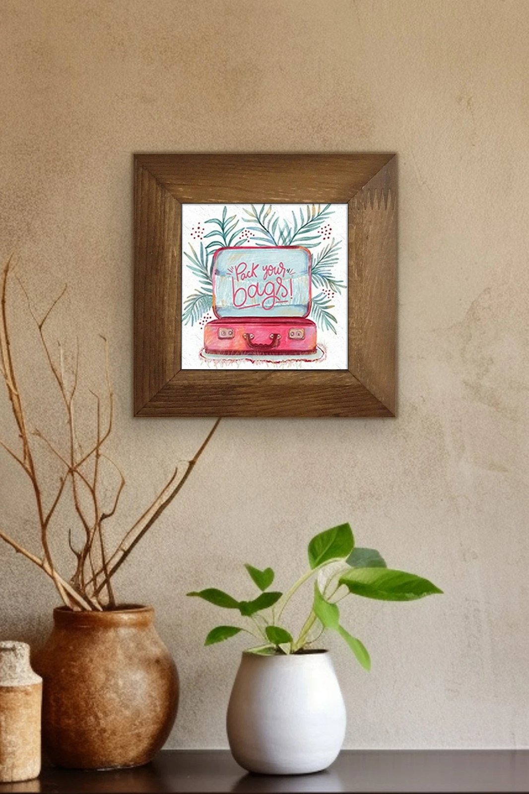 Pikturë dekorative me kornizë, shumëngjyrëshe, Artvessakaro23