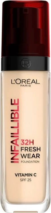Fondatinë L'Oreal Paris Infallible 32H Fresh Wear për femra 15 Porcelain 30ml