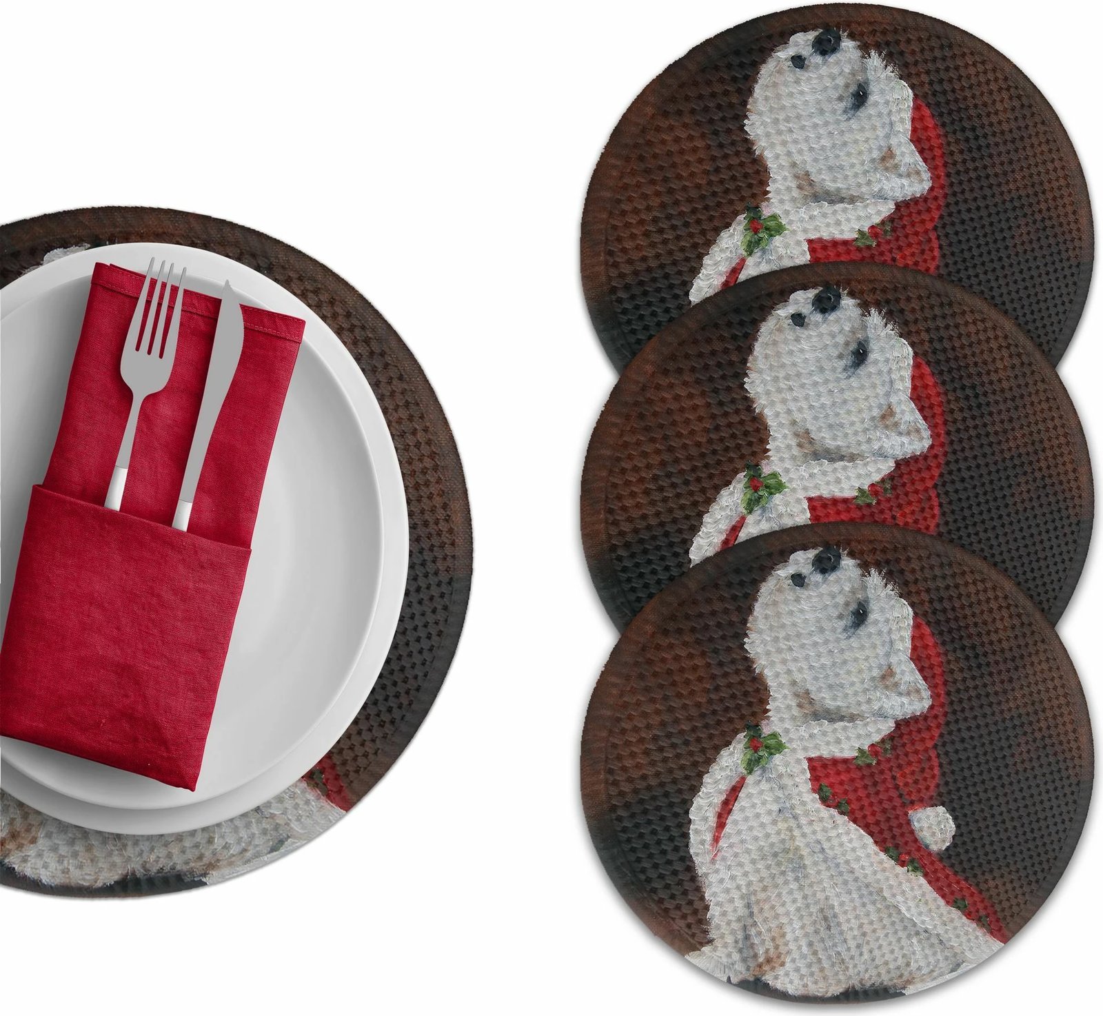 Set nënshtrues tavoline Hermia Concept, shumëngjyrësh, 4 copë, 37cm