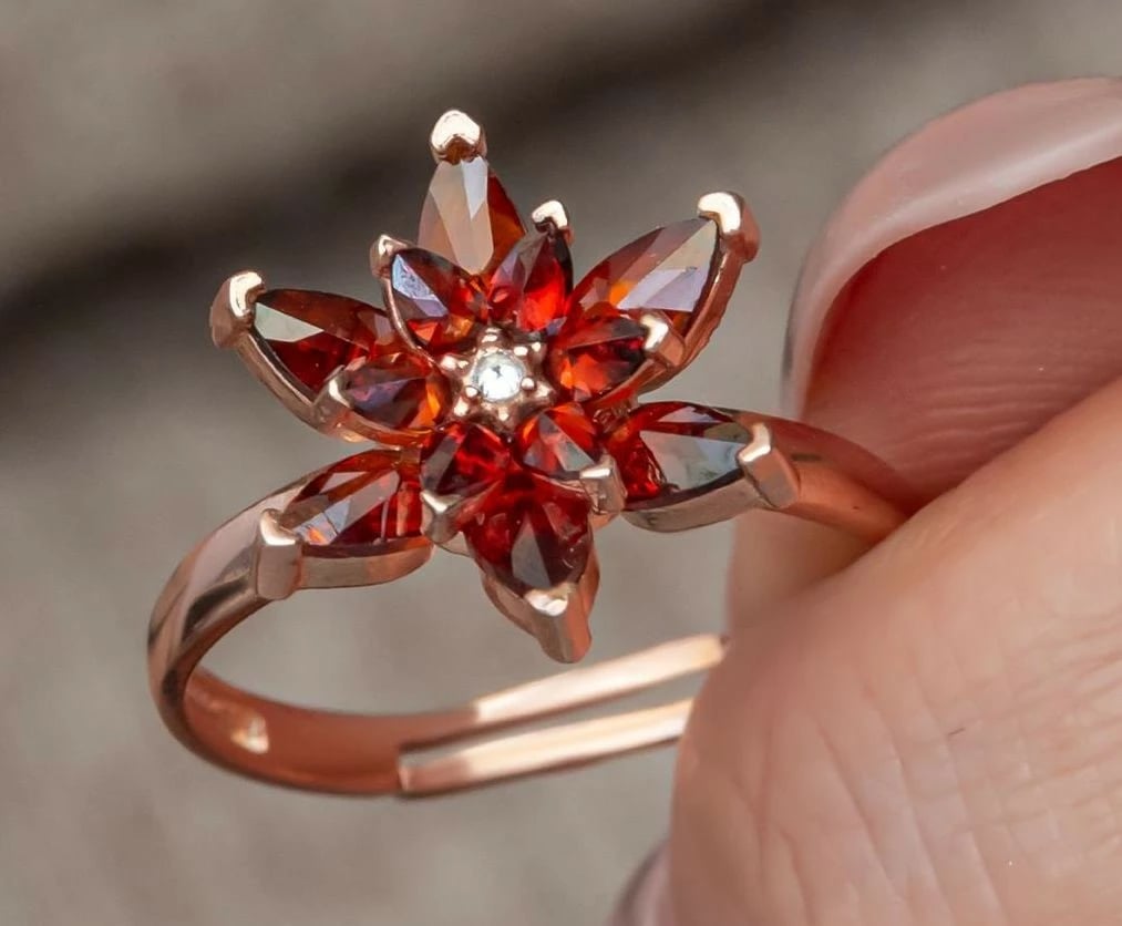 Unazë argjendi Jumeon, ngjyrë ari rozë, NRZ999414