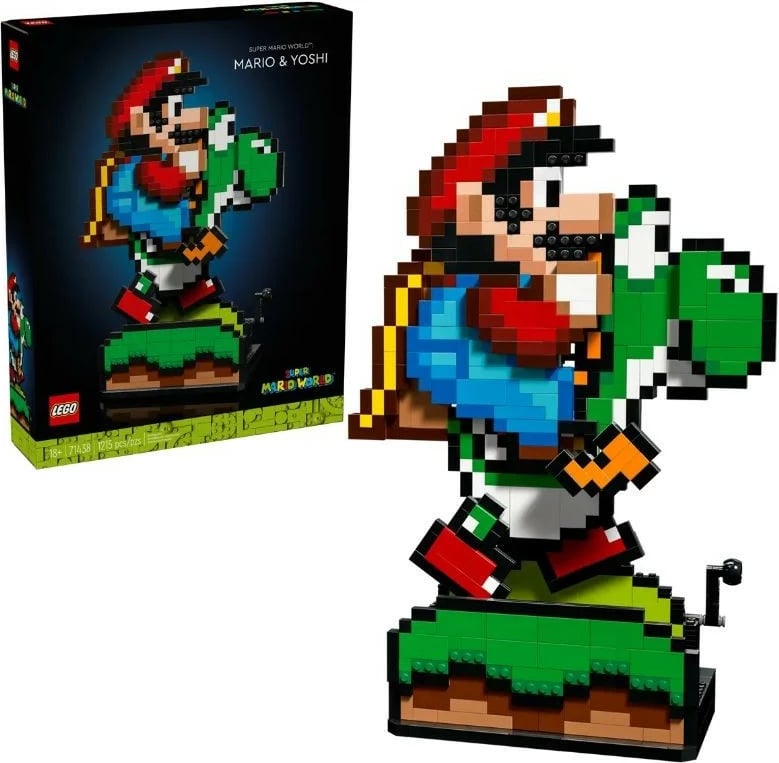 Set ndërtimi LEGO Super Mario 71438 Mario dhe Yoshi, 1215 pjesë, plastikë