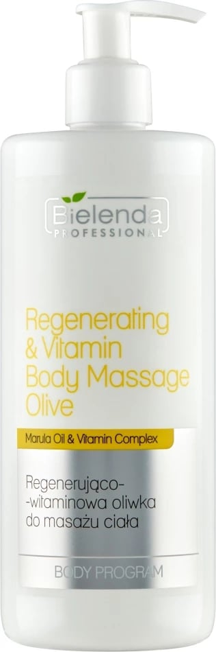 Vaj trupi për masazh Bielenda Professional Body Program Regenerating Vitamin, për femra, 500ml