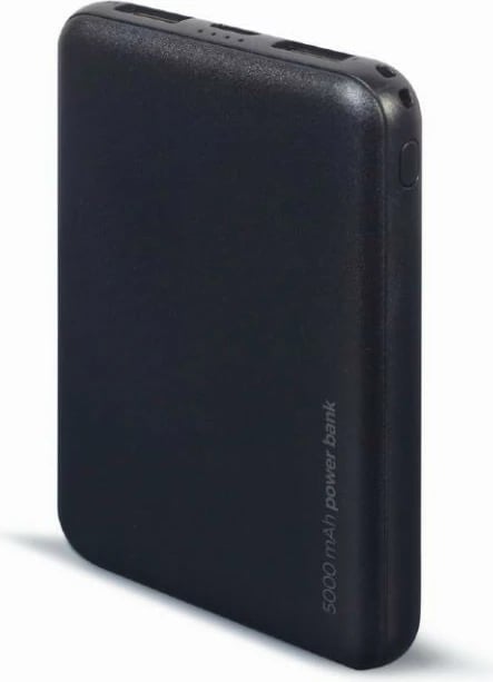 Power bank Gembird PB05-02, 5000 mAh, e zezë