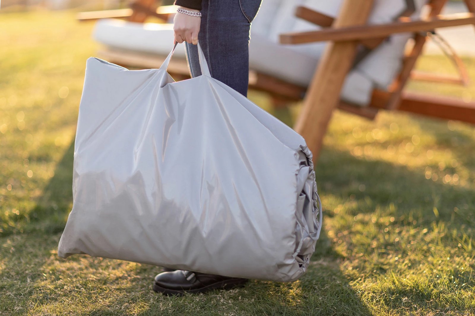 Mbulesë PVC për kopsht, ngjyrë gri, Skye Decor, Paris