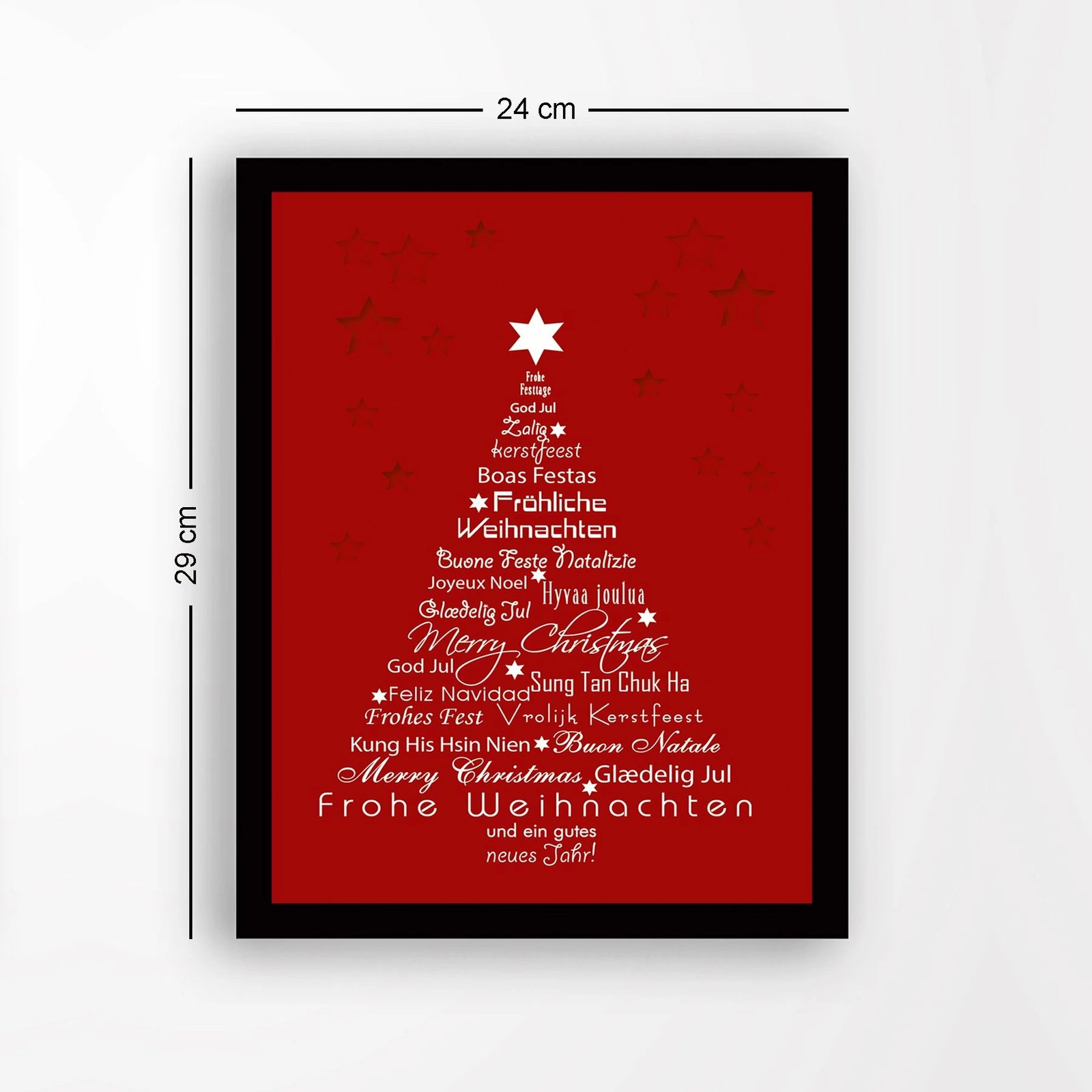 Pikturë dekorative me kornizë, MDF, shumëngjyrëshe, SC7436501593551