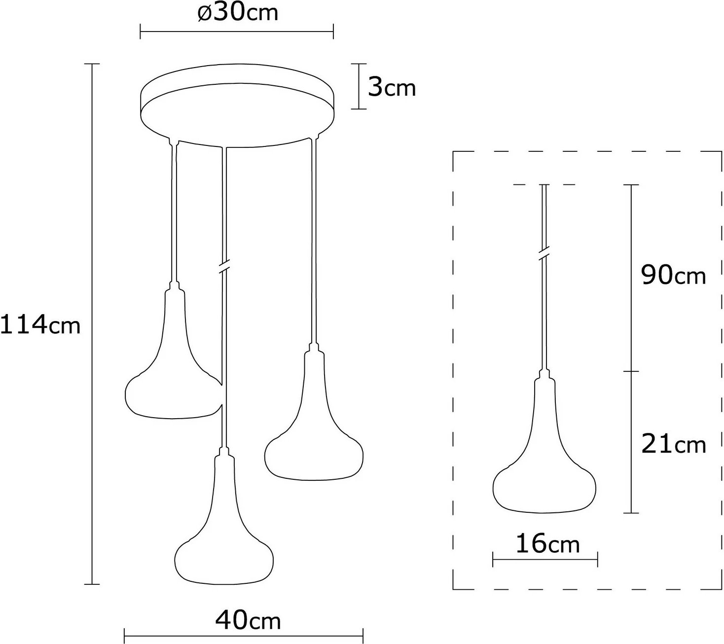 Llambë tavani Opviq, Berceste - N-1374, e zezë, moderne