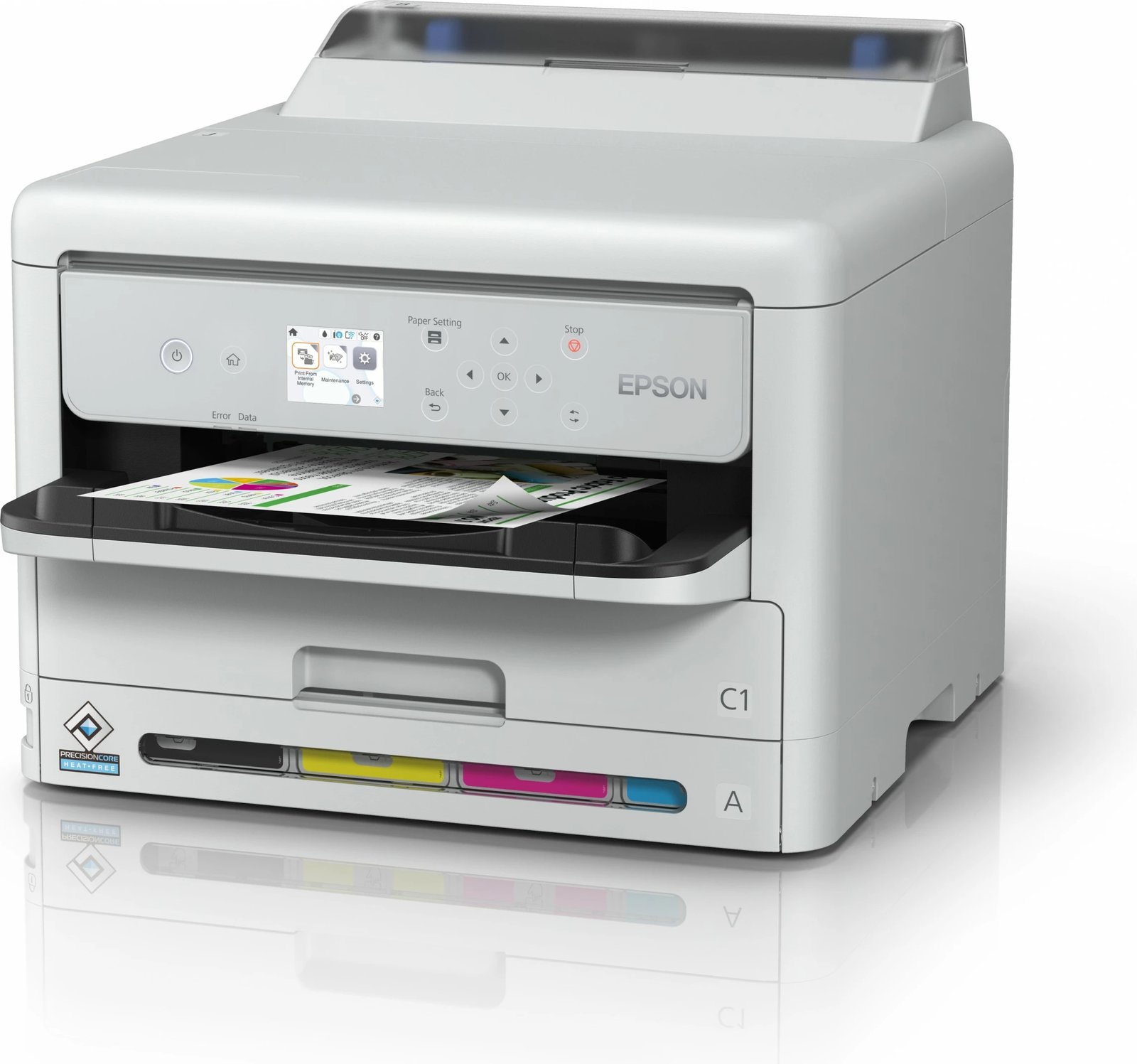 Printer Epson WorkForce Pro WF-C5390DW, inkjet, duplex, Wi-Fi, i bardhë