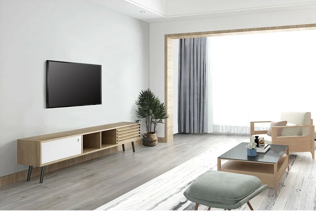 Mbajtës muri për TV Newstar FPMA-W350BLACK, 32-55 inç, çelik, i zi