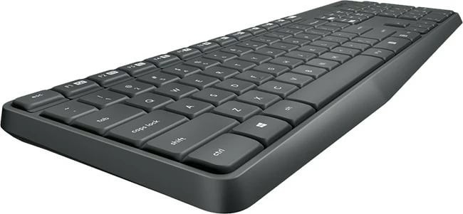Set tastierë dhe maus wireless Logitech MK235, full-size, RF Wireless, gri