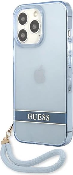Mbështjellës Guess GUHCP13LHTSGSB për iPhone 13 Pro / 13, hardcase, Translucent Stap, Blu Mbështjellës Guess GUHCP13LHTSGSB për iPhone 13 Pro / 13, hardcase, Translucent Stap, Blu