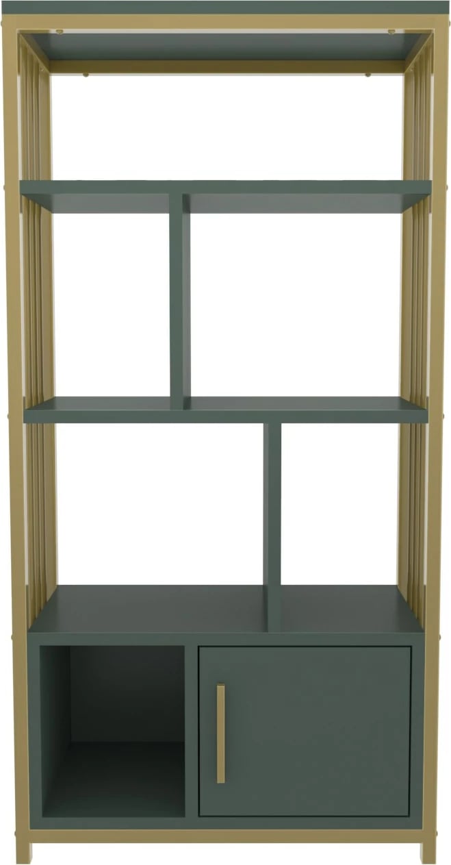 Raft librash Hanah Home, Valero, ngjyrë e gjelbër dhe ari