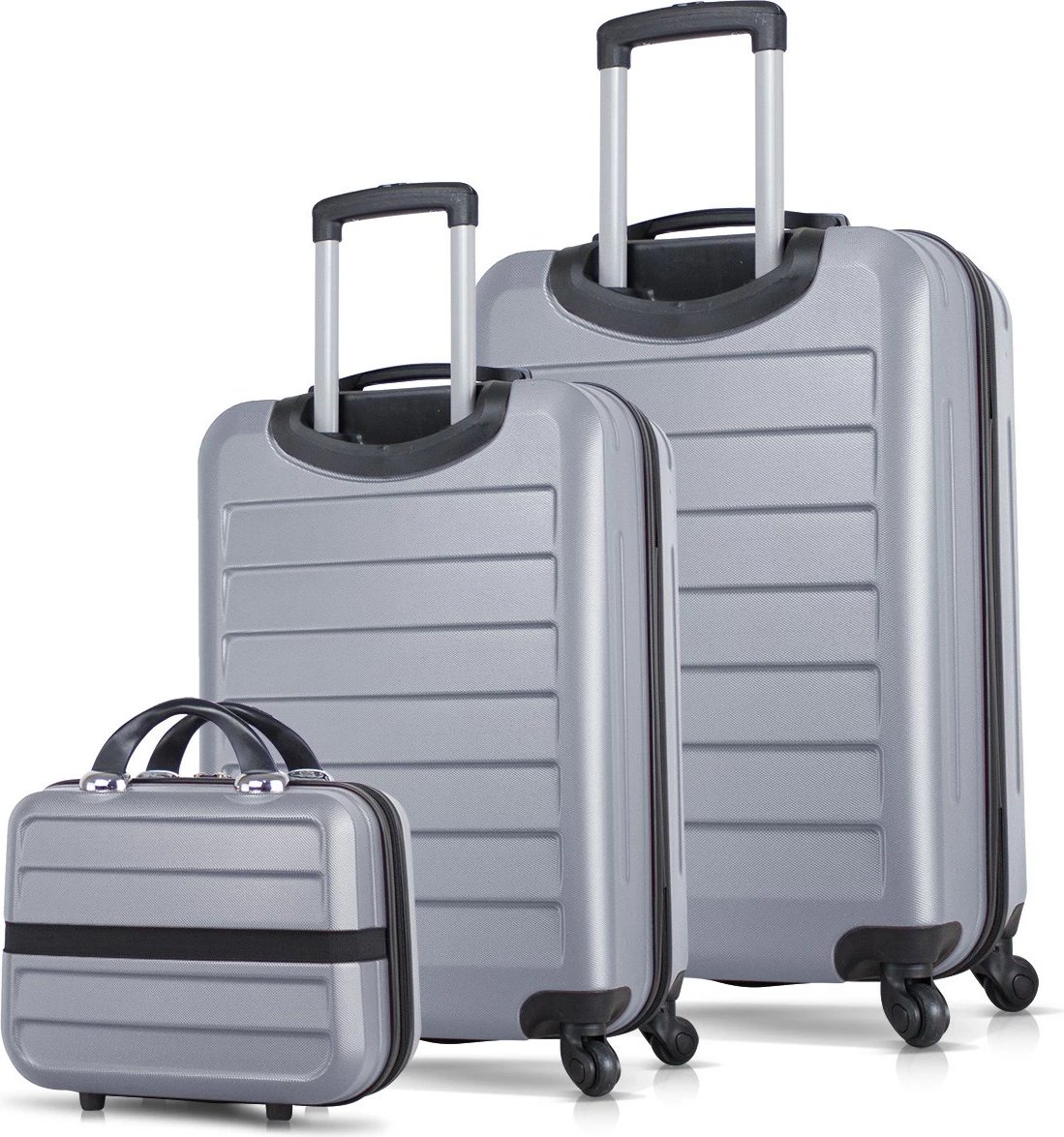 Set valixhesh (3 copë), ngjyrë gri, Zoozie Bags, 4872