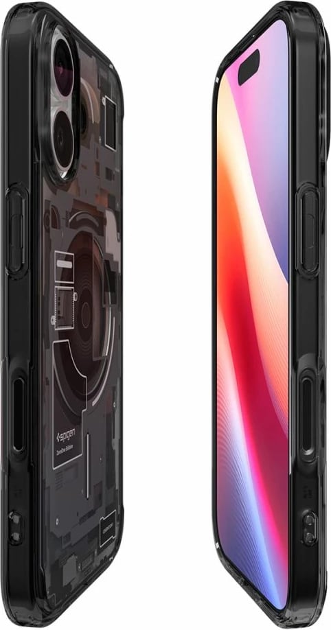Mbështjellës Spigen Ultra Hybrid MagSafe për iPhone 17 Zero One, i zi