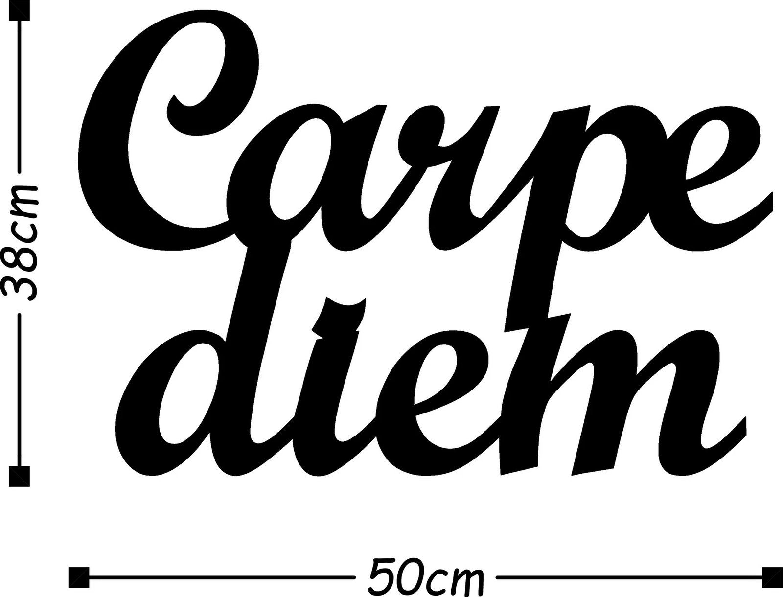 Aksesor dekorativ metalik për mur, Wallity Carpediem 1, ngjyrë e zezë