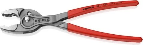 Pinca Knipex TwinGrip 250mm dorezë e kuqe