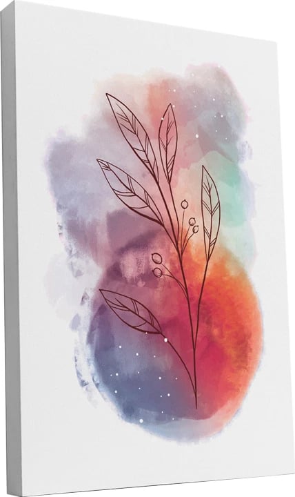 Set tablo me kornizë, Nerve, print digjital, shumëngjyrëshe, 50x2x70cm