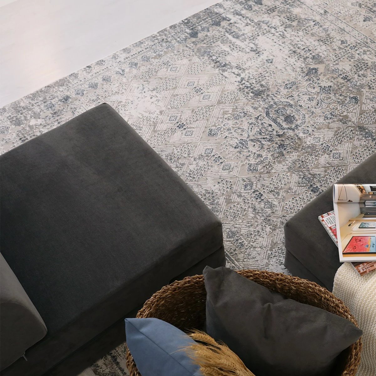 Krevat-kolltuk një vendësh, Atelier del Sofa, Magic, antracit