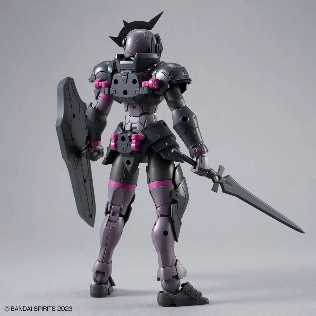 Figurë koleksionuese Bandai 30MF Rosan Knight, model ndërtimi, gri