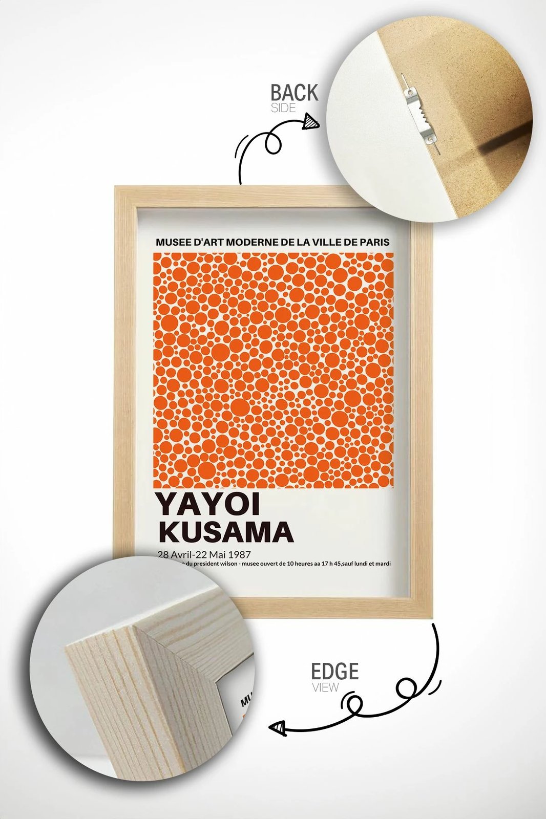 Pikturë dekorative me kornizë, Wallity, Lmnmdl33