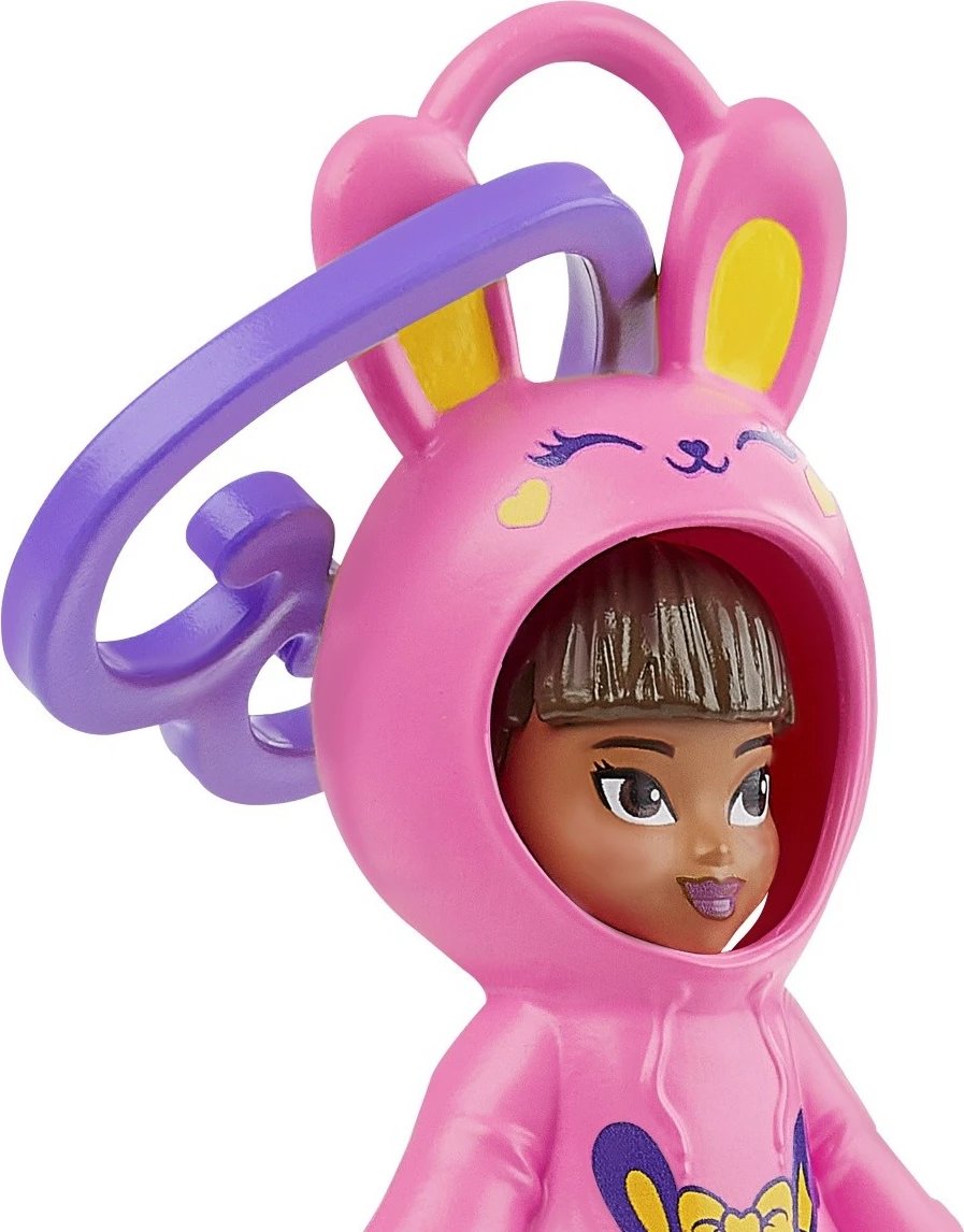 Figurë Polly Pocket Bunny Pendant, Mattel, HKV98/HRD63, rozë
