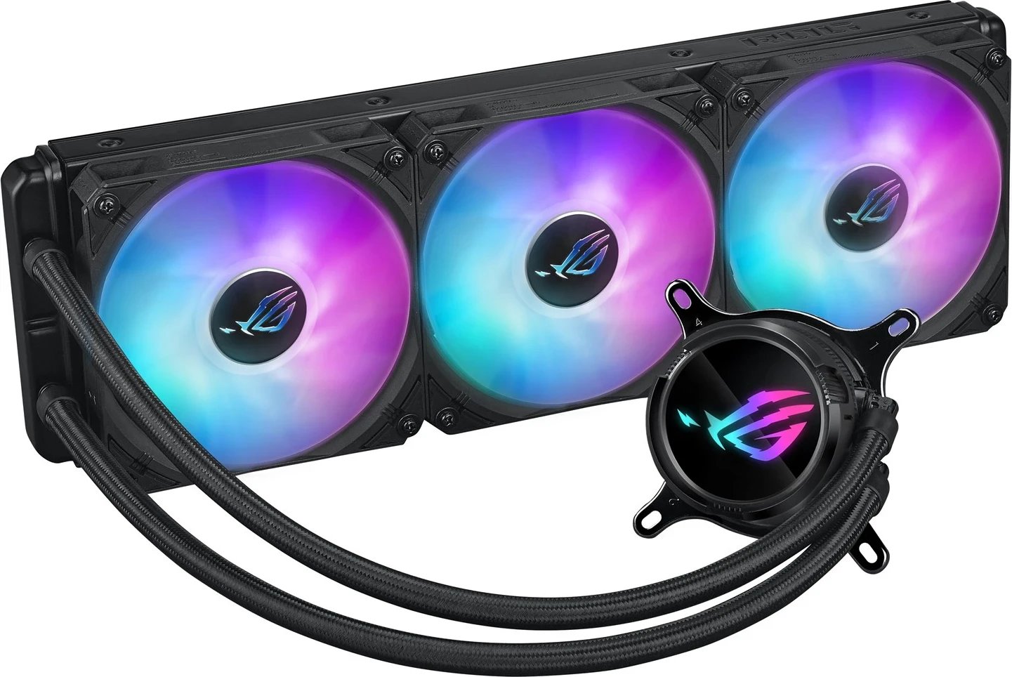 Kit i ftohjes me lëng për procesorin ASUS ROG Strix LC III 360 ARGB, 12 cm, i zi