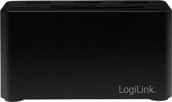 Stacion docking LogiLink CR0046, 8 porta USB 3.2, lexues kartelash, e zezë