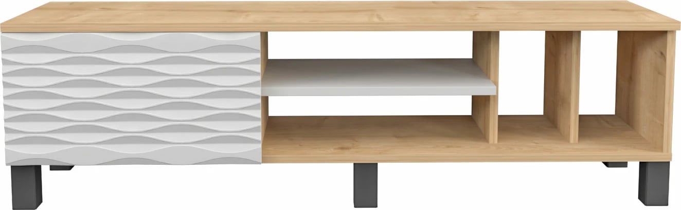 Komodë TV Skye Decor, ngjyrë safir dhe e bardhë