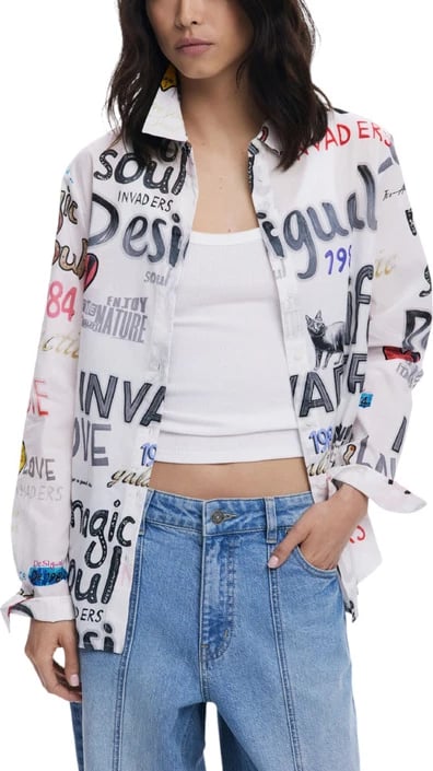 Bluzë Desigual femra e bardhë
