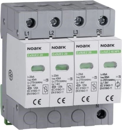 Mbrojtës nga Shtërngatat Noark Ex9UE2 20 3PN 275, Gri