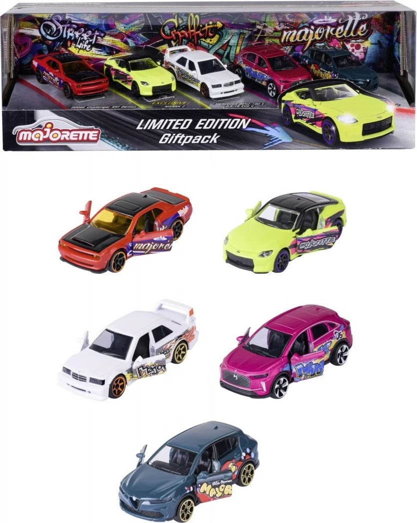 Set vetura lodër Majorette Limited Edition 11, 5-pack, metal, multikolor