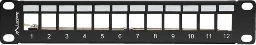 Patch panel LANBERG 12 porta, 1U, 10", i zi