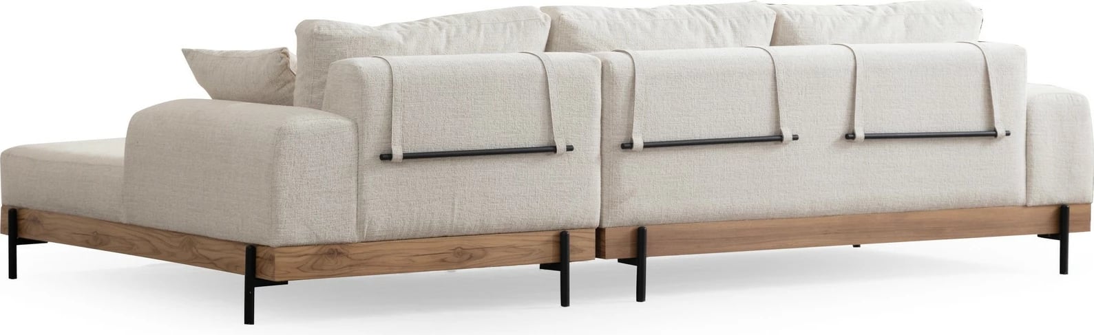 Këndare Atelier del Sofa, Eti Oak, e bardhë, kënd i djathtë