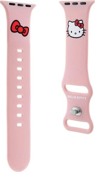 Rrip silikoni për Apple Watch Hello Kitty, 42/44/45/49mm, Rozë